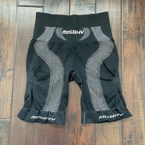 MISBHV Women’s Black and White Biker Short